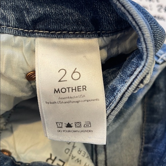MOTHER High Waisted Looker Ankle Chew Jeans Size 26 Just Like the Ones We Used - Picture 3 of 8